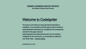 What Debbiescaribbeanresortreviews.com website looked like in 2023 (This year)