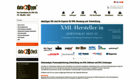 What Data2type.de website looked like in 2023 (2 years ago)