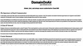What Domainonair.com website looked like in 2023 (This year)