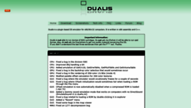 What Dualis.1emu.net website looked like in 2023 (This year)