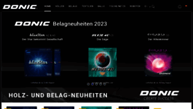 What Donic.de website looked like in 2023 (This year)