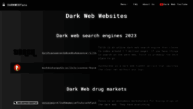 What Darkwebfans.com website looked like in 2023 (This year)