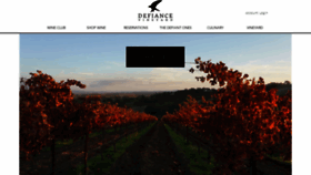 What Defiancevineyard.com website looked like in 2023 (This year)