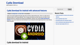 What Downloadcydia.net website looked like in 2023 (This year)