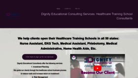 What Dignityeducationalconsulting.com website looked like in 2023 (This year)