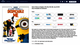 What Despicable.me website looked like in 2023 (This year)