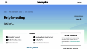 What Dripinvesting.org website looked like in 2023 (2 years ago)