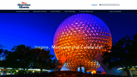 What Disneymeetingsandevents.com website looked like in 2023 (This year)