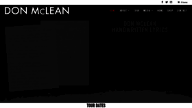 What Don-mclean.com website looked like in 2023 (2 years ago)