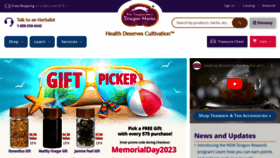 What Dragonherbs.com website looked like in 2023 (2 years ago)