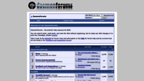 What Daemonforums.org website looked like in 2023 (2 years ago)