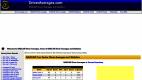What Driveraverages.com website looked like in 2023 (This year)