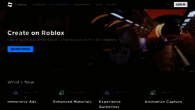 What Developer.roblox.com website looked like in 2023 (This year)
