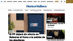 What Diariodemallorca.es website looked like in 2023 (This year)