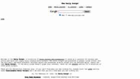 What Dailyscript.com website looked like in 2023 (This year)