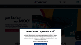 What Dekoral.pl website looked like in 2023 (This year)