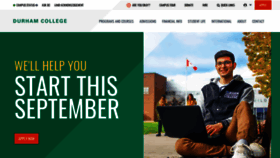 What Durhamcollege.ca website looked like in 2023 (This year)
