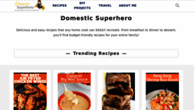 What Domesticsuperhero.com website looked like in 2023 (This year)