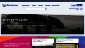 What Duchas.ie website looked like in 2023 (3 years ago)