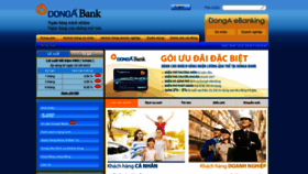 What Dongabank.com.vn website looked like in 2023 (This year)
