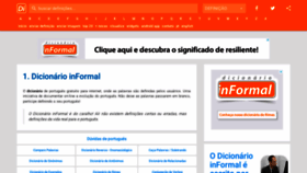 What Dicionarioinformal.com.br website looked like in 2023 (This year)