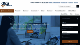 What Dfcufinancial.com website looked like in 2023 (This year)