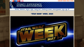 What Disneyexperience.com website looked like in 2023 (This year)