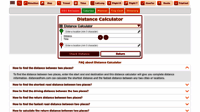 What Distancesfrom.com website looked like in 2023 (This year)