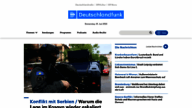 What Deutschlandfunk.de website looked like in 2023 (This year)