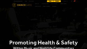 What Dancesafe.org website looked like in 2023 (This year)
