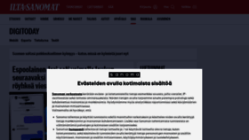 What Digitoday.fi website looked like in 2023 (2 years ago)