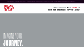 What Dallasmuseumofart.org website looked like in 2023 (This year)