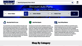 What Discountautoparts.com website looked like in 2023 (This year)