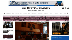 What Dailycal.org website looked like in 2023 (This year)