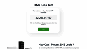What Dnsleak.com website looked like in 2023 (This year)