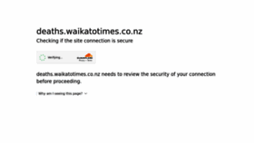 What Deaths.waikatotimes.co.nz website looked like in 2023 (This year)