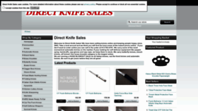 What Directknifesales.com website looked like in 2023 (This year)