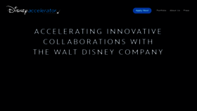 What Disneyaccelerator.com website looked like in 2023 (This year)