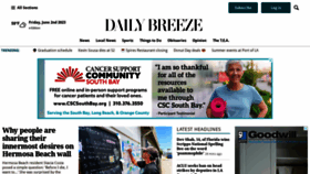 What Dailybreeze.com website looked like in 2023 (This year)