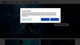 What Disney.es website looked like in 2023 (This year)