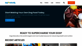 What Dogsnaturallymagazine.com website looked like in 2023 (This year)