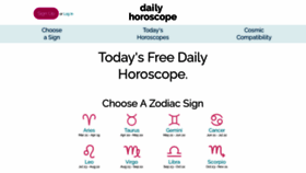 What Dailyhoroscope.com website looked like in 2023 (This year)
