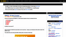 What Dmoj.ca website looked like in 2023 (2 years ago)