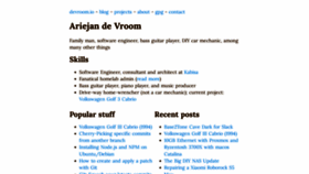 What Devroom.io website looked like in 2023 (This year)