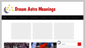 What Dreamastromeanings.com website looked like in 2023 (This year)