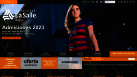 What Delasalle.edu.mx website looked like in 2023 (This year)