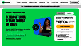 What Descomplica.com.br website looked like in 2023 (This year)