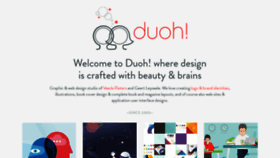 What Duoh.com website looked like in 2023 (This year)