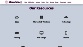 What Dllworld.org website looked like in 2023 (This year)