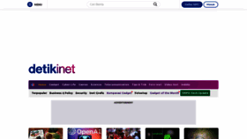 What Detikinet.com website looked like in 2023 (This year)